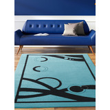 Alfombra Grande 240 X 305 Cm Amigo Ribbon Azul