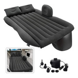 Colchón Inflable Para Auto Inflador 12v Y 2 Almohadas