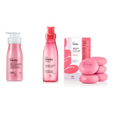 Kit Crema Corporal, Jabones Y Splash Frambuesa Natura - Avef