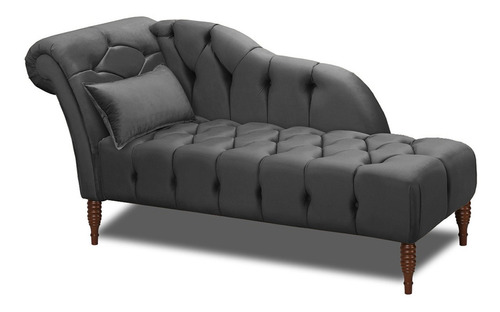 Diva Chaise Veludo Castor Montreal 1,60