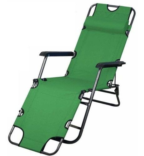 Silla Reposera Plegable Playa Camping Terraza Alta Plegable