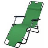 Silla Reposera Plegable Playa Camping Terraza Alta Plegable