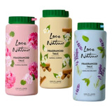 Pack 4 Talcos Perfumados Variedades Love Nature 100 Ml C/u