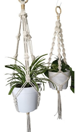 Macetero Colgante - Portamaceta Macrame - Deco 