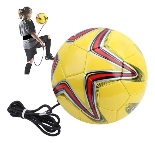 Balón Pelota De Futbol Con Cuerda Elástica Practica Reflejo