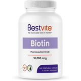 Biotina 10,000 mcg (240 cápsulas Vegetarianas)