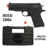 Pistola Airsoft Spring Rossi Zm04 + Case Rígido Dispropil