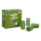 240 Bolsas Biodegradable  En Rollos Ecologicas Fecas Perro