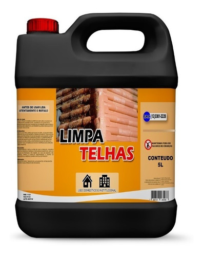 Limpa Telhas Super Concentrado O Melhor Do Mercado -5 Litros