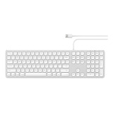 Teclado Satechi Aluminum Usb Wired Con Numeric Keypad C -whm