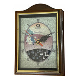 Reloj Pared Con Llavero Oculto Zeemex Quartz Japón Vintage