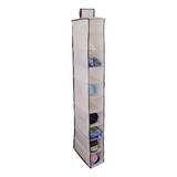 Organizador Zapatera Colgante Para Closet Beige P/ 10 Pares