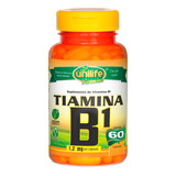 Vitamina B1 Tiamina - Unilife - 60 Cápsulas