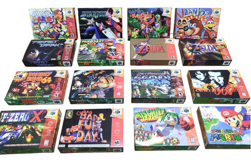 Nintendo 64 Cajas Para Juegos Cuna Incluida