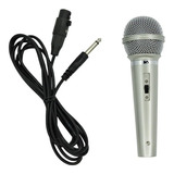 Microfone Barato Dinâmico Dm701 Com Fio P10 Profissional