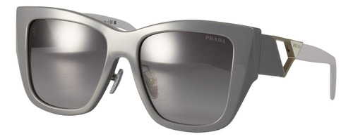 Prada Spr 21y 07z-08i Square Shape Gris Blanco