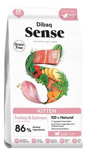 Alimento Dibaq Sense Kitten Pavo Y Salmon 1.5kg