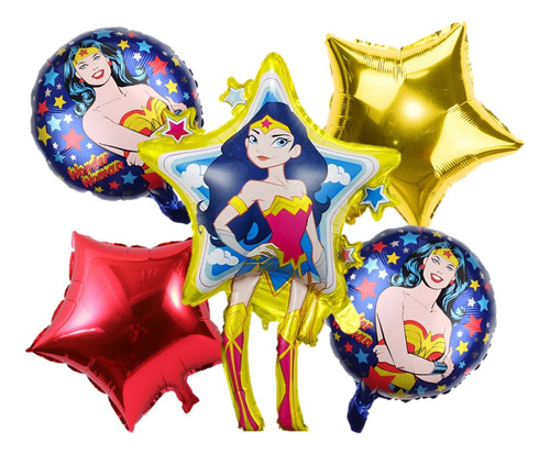 Set De Globos 5 Piezas Para Fiestas Infantil Modelo A Elegir