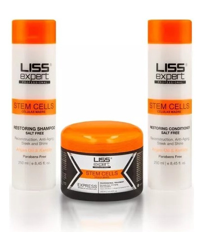 Liss Expert Combo Stem Cells Shampoo + Acond + Alisado X250