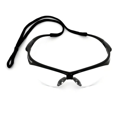 Lentes Seguridad Nemesis Armazón Negro Cristal Transparente Protección UV | MercadoLibre