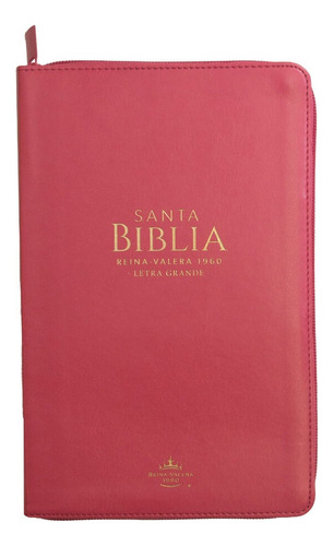 Biblia Reina Valera 1960 Letra Grande 12 Puntos Rosa