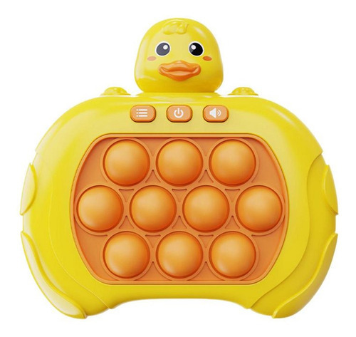 Pop-it Mini Gamer Eletrônico Anti Stress Coelho Astronauta Cor Pato- Amarelo