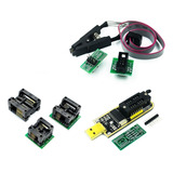 Kit Gravador Usb Flash Eprom Spi Bios 24xx 25xx Programador