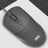 Mouse Alámbrico Usb Aoc Ms121  1.7mts Color Negro