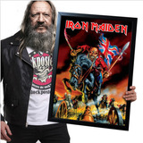 Poster Quadro Com Moldura Iron Maiden 16 A2 60x42cm