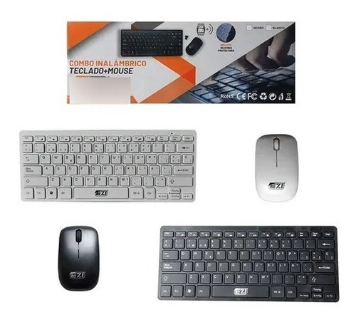 Combo Teclado Y Mouse Inalambrico Mini Tipo Mac Wd K-03