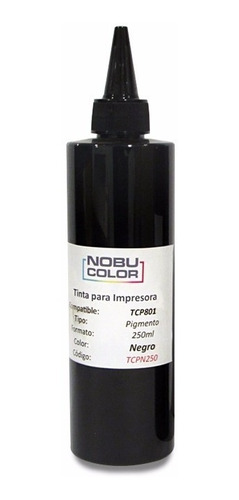 Tinta Pigmento Negro 250ml. Para Canon