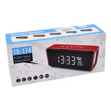 Parlante Reloj Digital Despertador Tg-174 Microsd/usb/fm