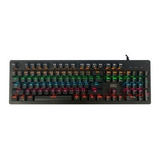 Teclado Mecanico Gtc Kgg-008 104 Gamer Fps Rts Moba Negro