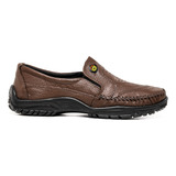 Sapato Sapatilha Mocassim Masculino Casual De Couro Drive