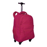 Mochila Sestini 4 Rodas Rolling Crinkle 34 Litros Pink