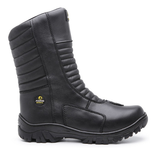 Bota Cano Alto Motociclista Couro Lançamento Dakkar