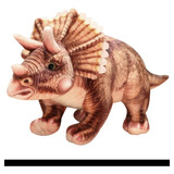 Peluche Dinosaurio Realista Tricératops 38 Cm