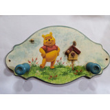 Perchero De Pared Infantil Winnie Pooh