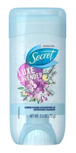 Secret Barra Antitranspirante Gel Clear Lavender X 73 Gr