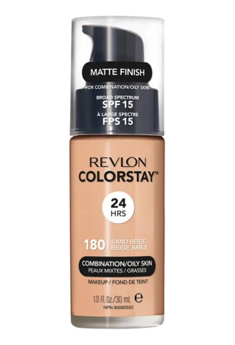 Revlon Colorstay Fps15 180 Sand Beige - Base Líquida 30ml