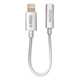 Cabo Adaptador Kaidi Lightning P2 Compativel C iPhone Kd-160 Cor Branco