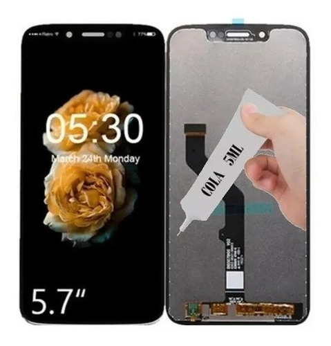 Tela Display Touch Oled Para Moto G7 Play Xt1952-2 + Cola