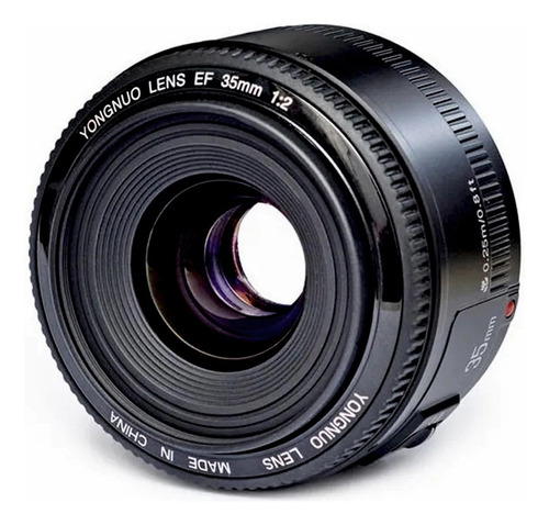 Lente Camara Autofoco 35mm Para Canon Yongnuo Yn F/2.0 Csi