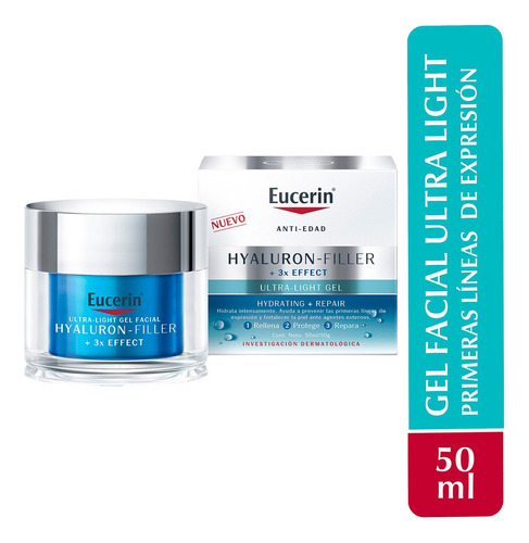 Eucerin Ultra-light Gel Hydrating+repair Crema Facial 50ml