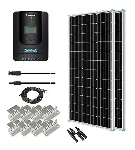 Renogy 200 Watt 12 Volt Solar Monocristalino Starter Kit W -