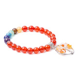 Mateprox Pulsera De 7 Chakras Árbol De La Vida Pulsera De Cr