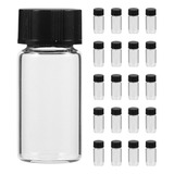 Frascos De Vidrio Transparente De 5 Ml, 100 Unidades, Con Ta