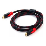 Cable Hdmi 2 Metros Mts Full Hd Blindado Y Enmallado