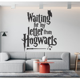 Vinilo Decorativo Harry Potter Frase Letter 50x40cm