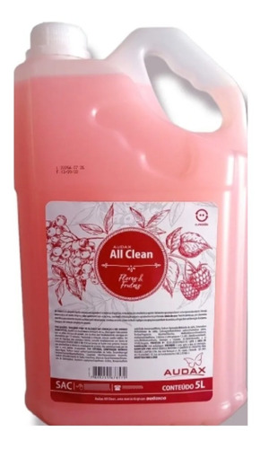 Sabonete Liquido  Flores E Frutas All Clean Audax Galão 5lts